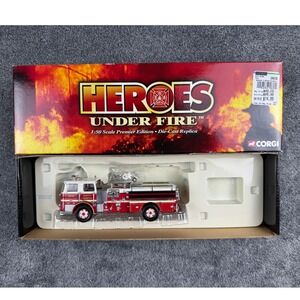 Vintage Corgi Heroes Under Fire Fairfax County Seagrave Pumper Die-Cast 1:50